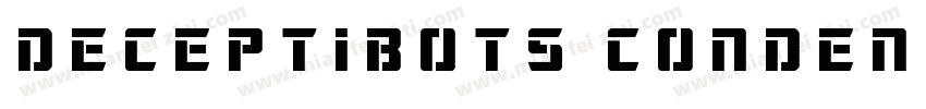 Deceptibots Condense字体转换